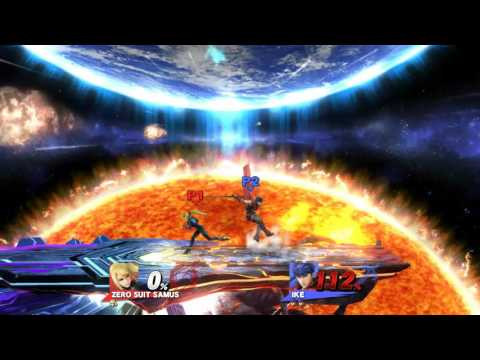 SSB4 - Ike vs. Zero Suit Samus.