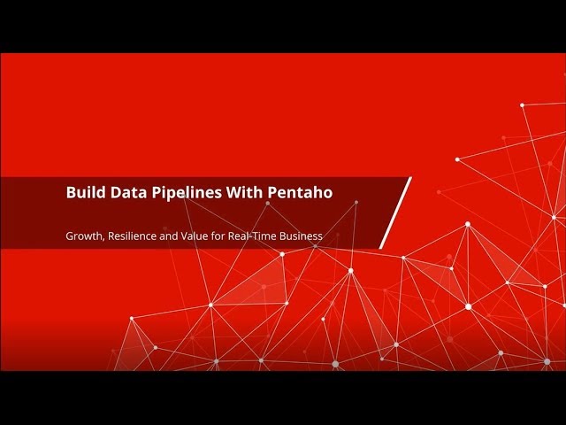 Building Data Pipelines with Pentaho Data Integration: A Comprehensive ...