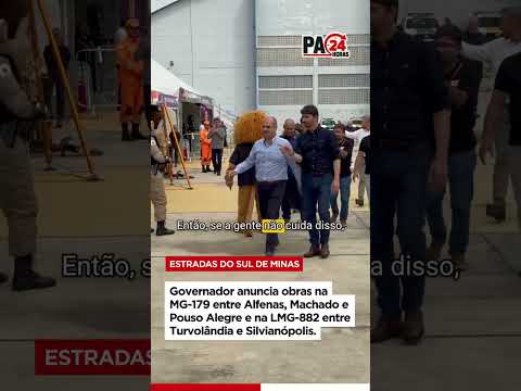 MAIS DE R$ 28 MILHÕES: Governador anuncia obras na MG-179 em Machado e região