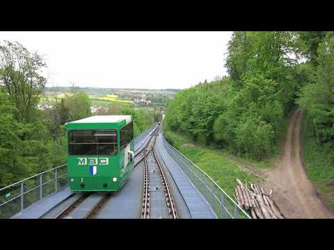 Standseilbahn 1305.01 Cossonay Talfahrt 2019 - Funiculaire