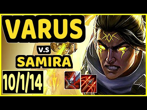 K1NG (VARUS) vs SAMIRA - 10/1/14 KDA BOTTOM ADC CHALLENGER GAMEPLAY - OC
