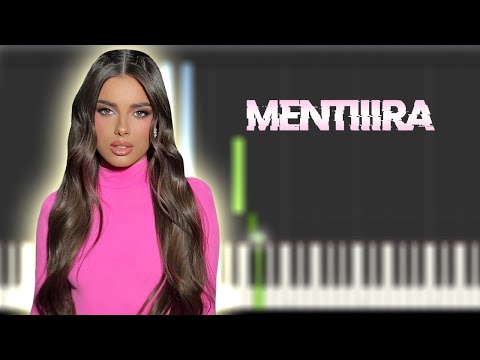 Mar Lucas - Mentiiira | Instrumental Piano Tutorial / Partitura / Karaoke / MIDI