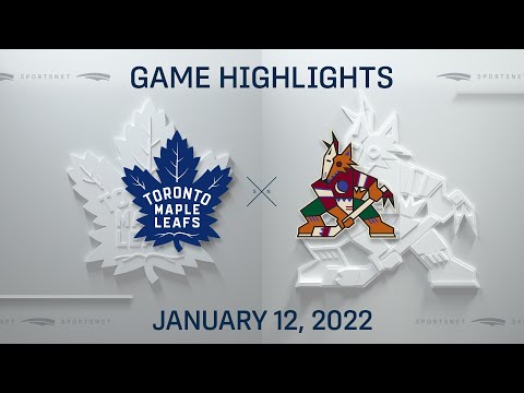 NHL Highlights | Maple Leafs vs. Coyotes - Jan. 12, 2022