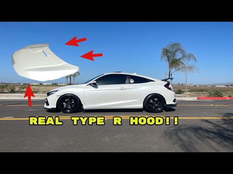I Bought a Type R Hood for my Honda Civic Si!!!