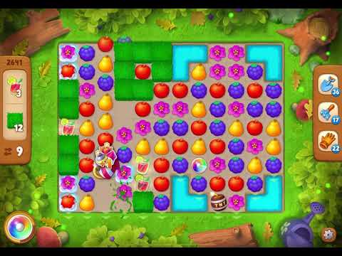 GardenScapes Level 2641 no boosters (14 moves)