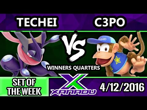 S@X 145 - RF7 | C3PO (Diddy) Vs. Techei (Greninja) SSB4 Winners Quarters - Smash Wii U - Smash 4