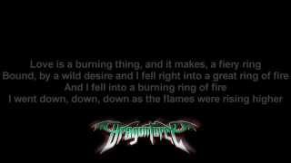 DragonForce - Ring Of Fire (Johnny Cash Cover) | Lyrics on screen | Full HD