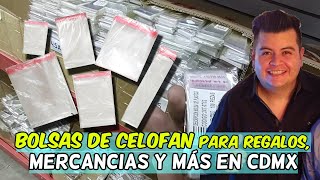 ¿Dónde comprar BOLSAS DE CELOFAN para REGALOS 🛍🧧bolsas de celofán CDMX
