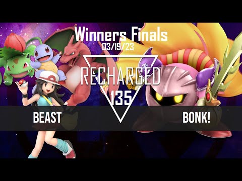 Recharged #135 Winners Finals - Beast (Pokemon Trainer) vs Bonk! (Meta Knight)  - SSBU Tournament