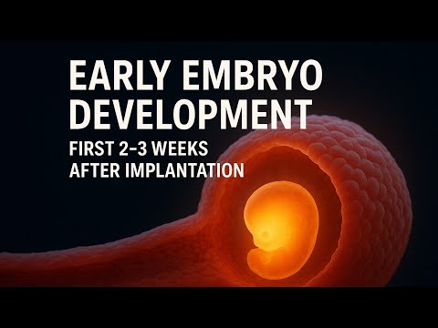 Early Embryo Development | First 2–3 Weeks After Implantation Explained in 3D