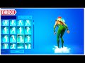 Fortnite 'SLALOM STYLE' Emote BUT Every Second is a DIFFERENT FEMALE Character.. (100% SYNC) 😍❤️