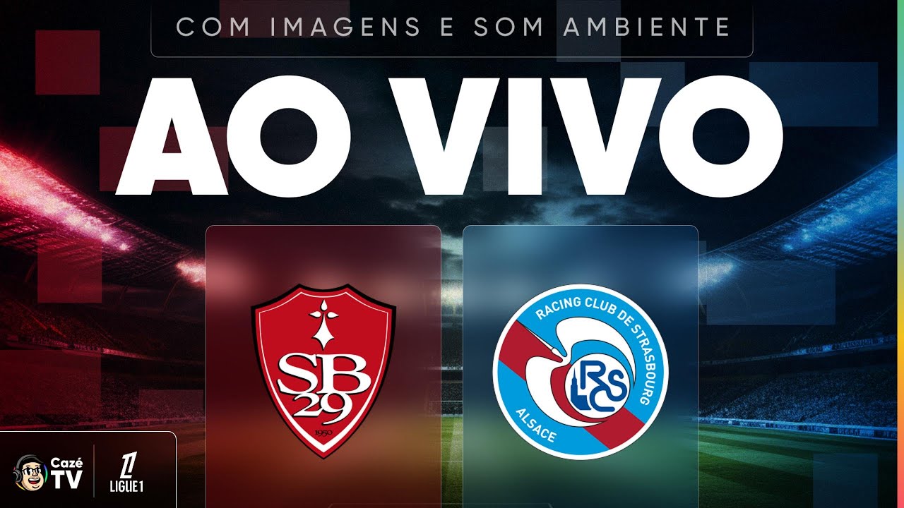 AO VIVO E COM IMAGENS (SOM AMBIENTE): STADE BRESTOIS X STRASBOURG | LIGUE 1 2025/2026 | 29ª RODADA