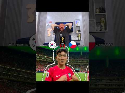 South Korea Comeback vs Czechia 🤯 #worldcup #football #shorts