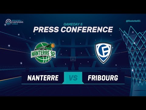 Nanterre 92 v Fribourg Olympic - Press Conference - Basketball Champions League 2018-19