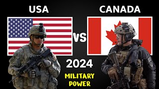 USA vs Canada Military Power Comparison 2024 | Canada vs USA Military Power 2024