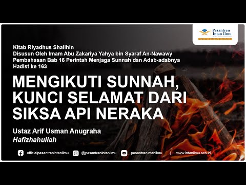 Kitab Riyadhus Shalihin | Bab 16 Hadist ke 163 | Ustaz Arif Usman Anugraha, Hafizhahullah