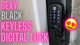 Preview of Sexy Black Yale Keyless Smart Lock Install - Locksmith.