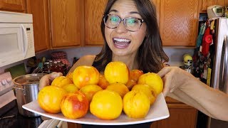 HOW TO PEEL PEACHES FAST &amp; EASILY!!