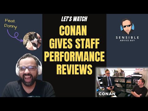 LET'S WATCH: Conan Gives Staff Performance Reviews