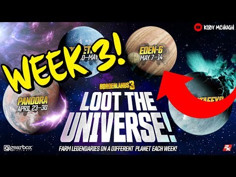 Borderlands 3 Loot the Universe EDEN 6 Locations Guide! Easy Mayhem 10 Legendary Weapons