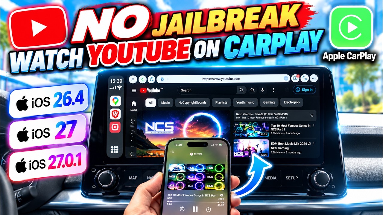 Download YouTube for CarPlay NOW! | Only Works on iOS 26.4–27.0.1