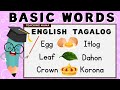 Learn Basic Words | Part 1 | English-Tagalog | For Preschool and Kinder | Teaching Mama
