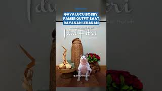Comelnya Bobby Si Kucing Istana saat Rayakan Lebaran, Pamer Outfit Bersanding dengan Ketupat