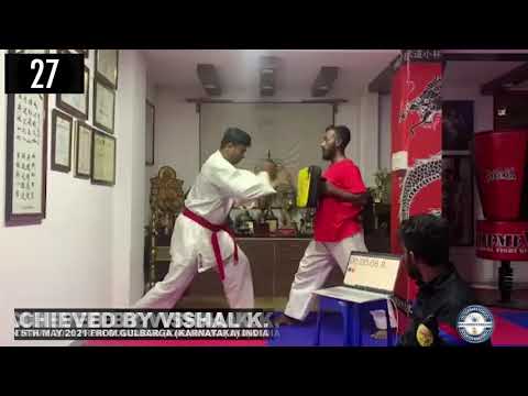 MOST FULL EXTENSION PUNCHES ON A PUNCHING PAD IN ONE MINUTE