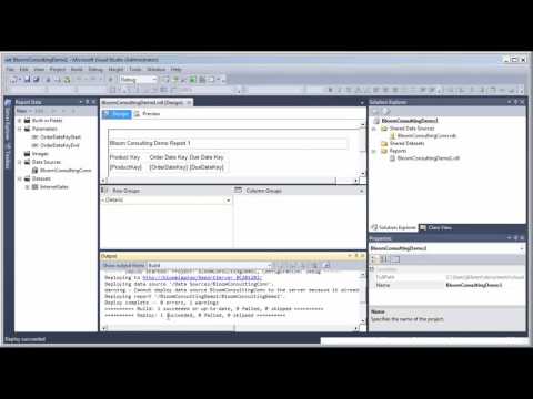 Intro to SQL Server Reporting Services Deploy to Server