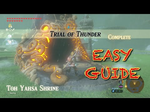 Trial of Thunder Guide | Toh Yahsa Shrine Walkthrough | Zelda Breath of the Wild 