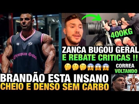 BRANDÃO INSANO, ELE ESTÁ CHEIO E DENSO - ZANCA AGACHA COM 400KG E MANDA A REAL + EDUARDO CORREA