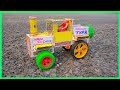 Diy Tractor Making Road With Fully Loaded Truck Science Project
