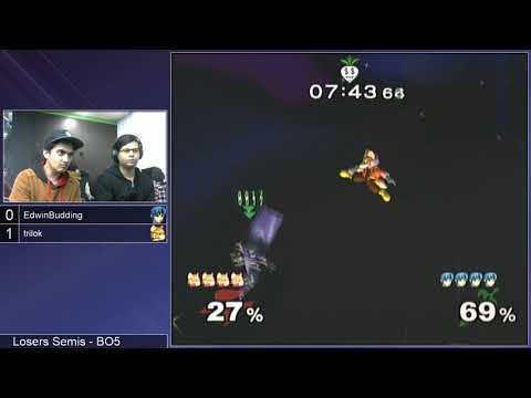 SG 19.5 SSBM - trilok (Fox) vs. EdwinBudding (Marth) - Melee LSF
