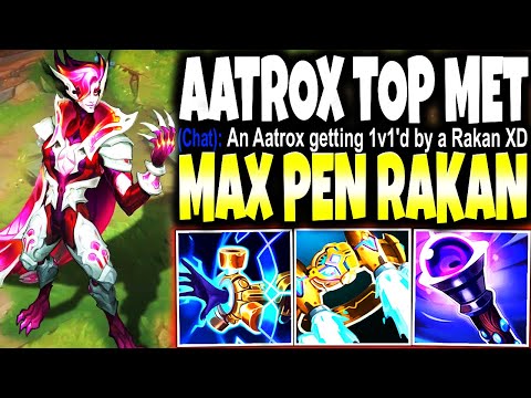 An Unlucky Aatrox Top met My BROKEN FULL AP PEN RAKAN BUILD (1v3 Easy) 🔥 LoL Rakan s13 Gameplay