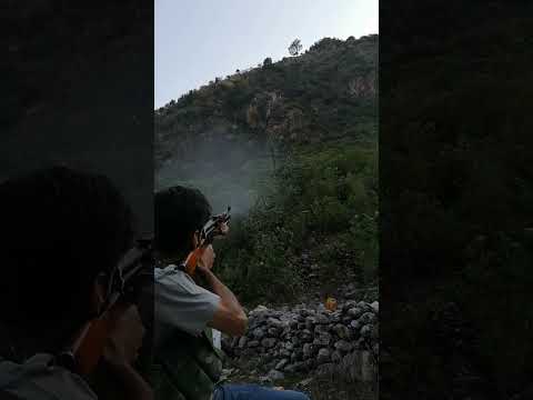 AK47 Full auto awesome sound (sitting in a bad posture) #ak47 #burst
