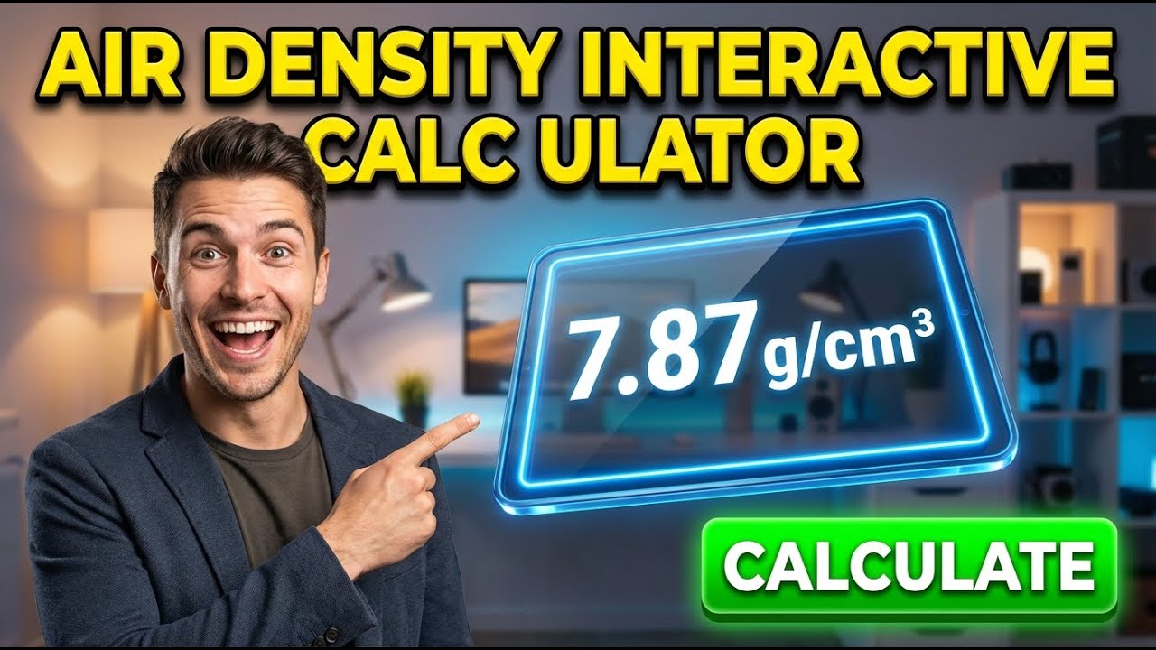 Air Density Interactive Calculator