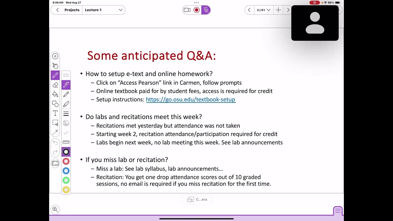 Chem 1210 Lecture 1 - Aug 27 2025