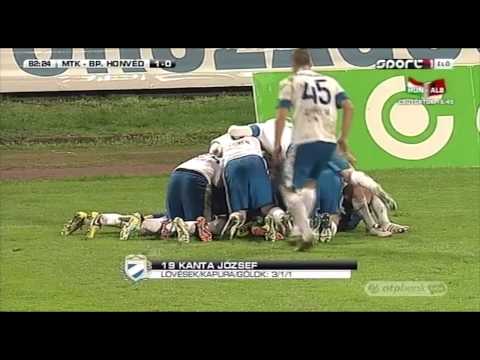 Kanta József gólja az MTK Budapest - Budapest Honvéd mérkőzésen