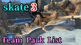 skate3 【Team Park List 】#013