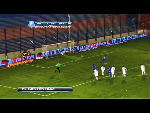 Gol de Díaz. Tigre 1 Vélez 1. Fecha 1. Torneo Inicial 2013