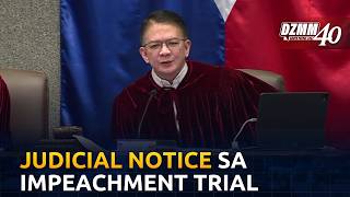Impeachment court grants judicial notice motion | DZMM (05 August 2026)