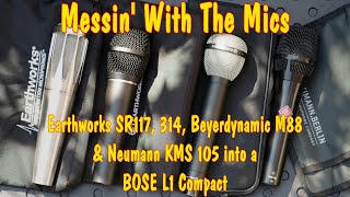Video thumbnail for Messin' With The Mics - Earthworks SR 117, 314, Beyerdynamic M88 (NC) & Neumann KMS 105 by Anton Browne