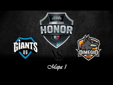 Las Mejores Jugadas del Giants Vs Dimegio de la Division de Honor.