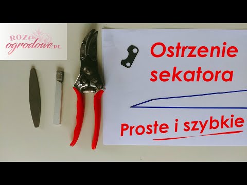 Naucz się szybko ostrzyć sekator. To proste!