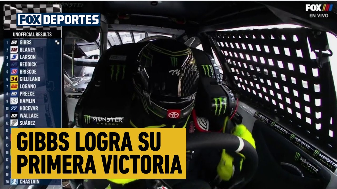 🥳🤩 GIBBS LOGRA SU PRIMERA VICTORIA | Bristol Motor Speedway | NASCAR