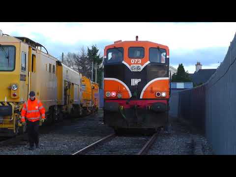 Retro 073 on a Timber Train in counties Roscommon, Westmeath & Kildare, 12/12/2018