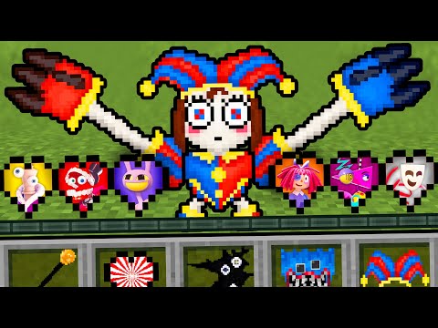Minecraft, But There’s AMAZING DIGITAL CIRCUS Hearts - Gameplay, Kingdom Kids Zone, Minecraft - EYstreem