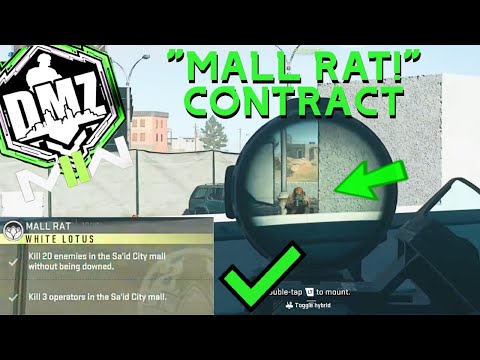 MW2 DMZ EASY SOLO "MALL RAT" MISSION GUIDE (HOW TO KILL 3 OPERATORS IN SA'ID CITY MALL)