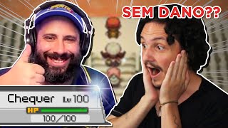 Ele ZEROU Pokémon Heart Gold SEM LEVAR DANO?? | React [Chequer]