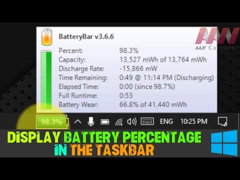 How to Display Battery Percentage in the Taskbar on Windows 10